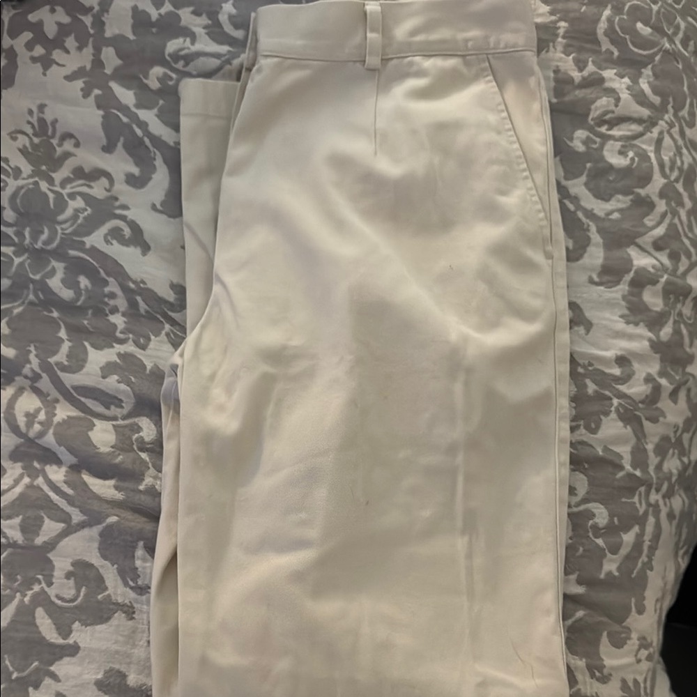 L.L. Bean Tan Pantsuit Classic Straight-Leg Cotton